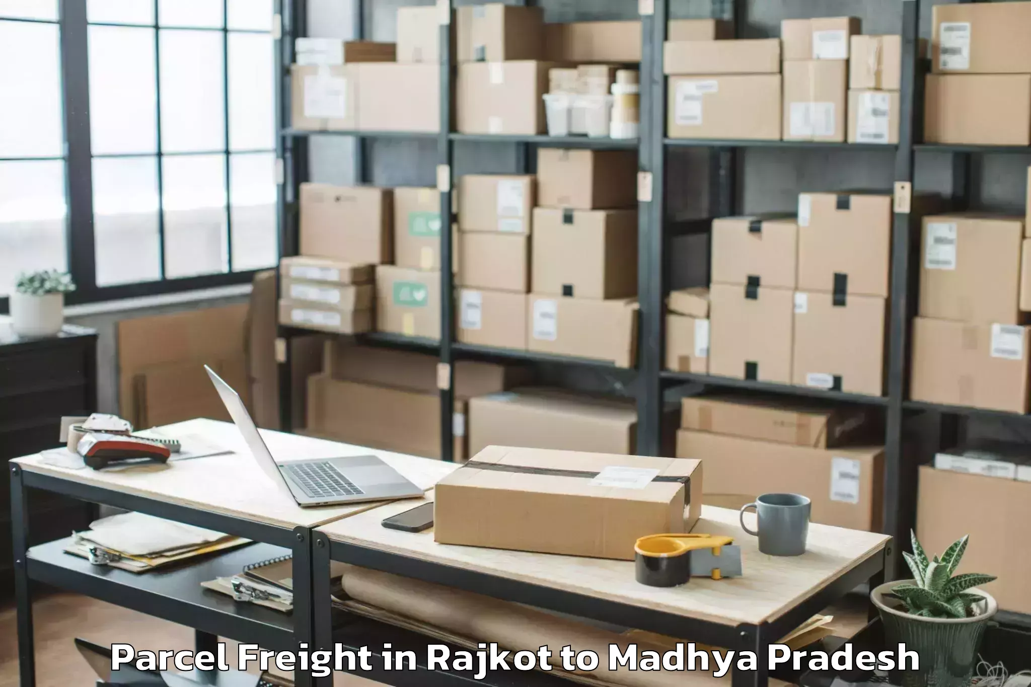 Leading Rajkot to Sanawad Parcel Freight Provider